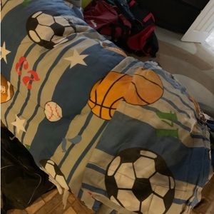 Sports bed set come with curtains
